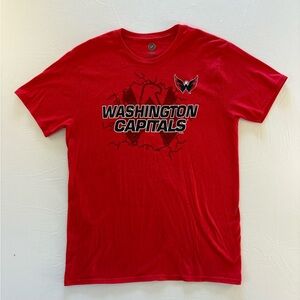 NHL Washington Capitals Men's Soft T-Shirt Size Large, Red